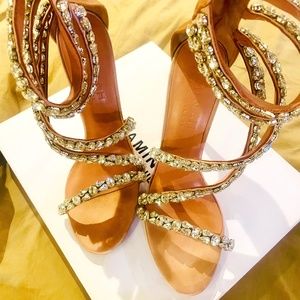 AMINAH ABDUL JILLIL | Soleil Sandal Heels (Diamond Heels)